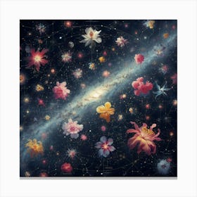 Flowers Of The Milky Way Canvas Print