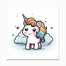 Cute Unicorn 41 Canvas Print