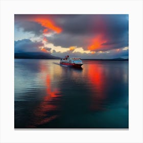 Sunset In Scotland 1 Canvas Print