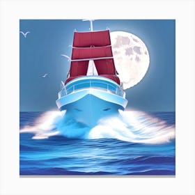 Moonlight Cruise 31 Canvas Print