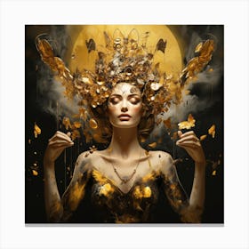 Golden Woman Canvas Print