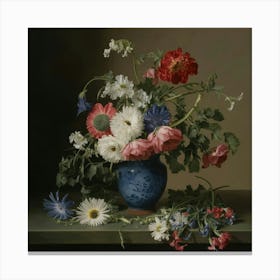 A Still Life Of Flowers In A Wanli Vase Ambrosius 7fk5hcfctzm9bzipxjibtg Kyzk9to0rzic0ccjy7zb7g Canvas Print