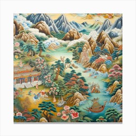 Chinese Landscape Painting 1 Canvas Print