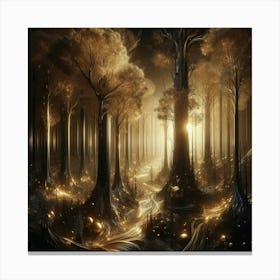 Forest Of Fire Canvas Print