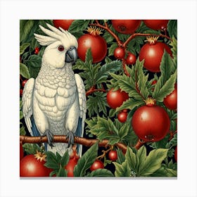 Leonardo Lightning Cockatoo And Pomegranate Walter Crane Art 3 Canvas Print