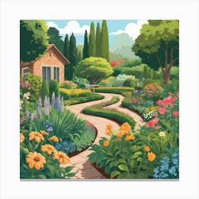 Garden Path 2 Canvas Print