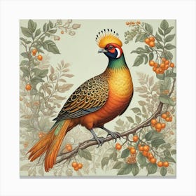 Vintage Bird Illustration (2) Canvas Print