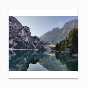 Lake In The Mountains Canvas Print