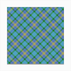 Plaid Fabric 171 Canvas Print