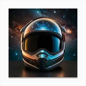 Helmet In Space Canvas Print