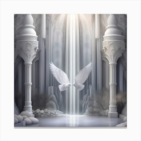Doves In A Cave Canvas Print