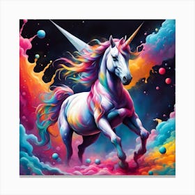 Galactic Unicorn Canvas Print