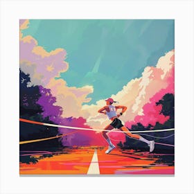 Runner In The Sky Canvas Print