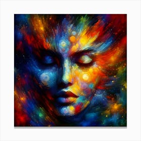 Abstract portrayal of a woman Canvas Print