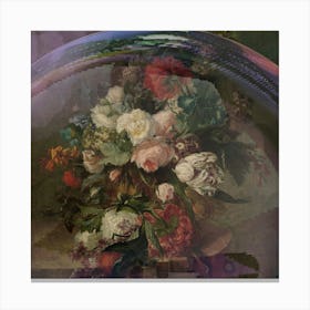 Flowers In A Bubble Canvas Print