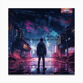 Futuristic Cityscape 4 Canvas Print