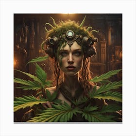 Weed Girl 2 Canvas Print