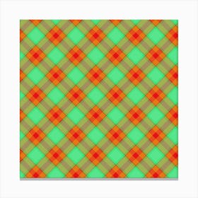 Plaid Fabric 74 Canvas Print