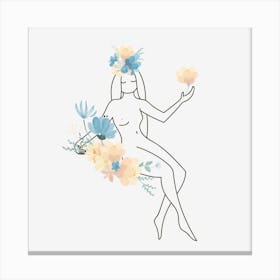 Flower Girl Canvas Print