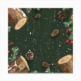 Christmas Background Canvas Print