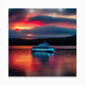 Sunset On The Water 27 Canvas Print