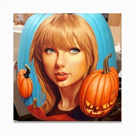 Taylor Swift Pumpkin 3 Canvas Print