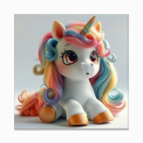 Unicorn 3d Model 27 Canvas Print