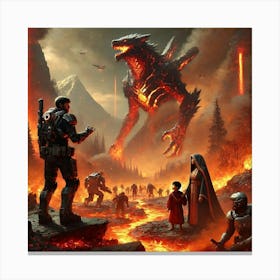 Episode4 Intotheflames Canvas Print