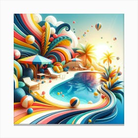 3d Digital Art Canvas Print