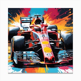 F1 Splash 2 Canvas Print
