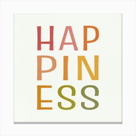 Happiness Canvas Print