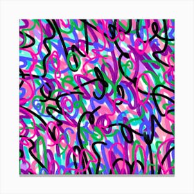 Funky Abstract Art Canvas Print