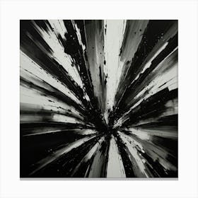 Black and White Abstract Art 169 Canvas Print