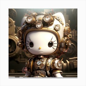 Hello Kitty Steampunk Collection By Csaba Fikker 70 Canvas Print