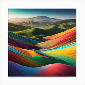 Rainbow Hills Canvas Print