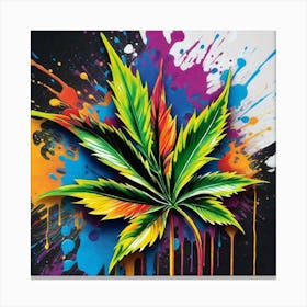 Marijuana Leaf 16 Canvas Print