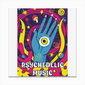Psychedelic Music Canvas Print