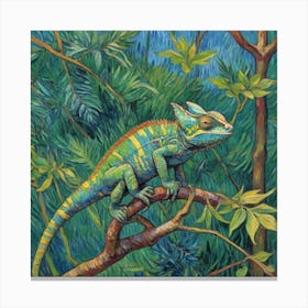 Chameleon in the Heart of the Wild Canvas Print