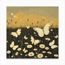 Butterflies Fairycore Painting 1 Canvas Print