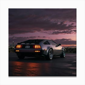 Back To The Future Delorean 1 Canvas Print