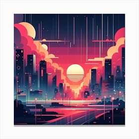 Sci-Fi City 1 Canvas Print