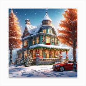 Christmas House 164 Canvas Print