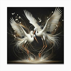 Egrets 5 Canvas Print