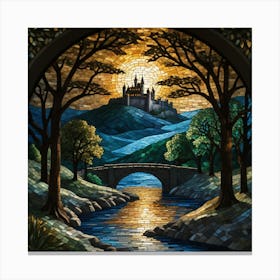 Castle In The Woods Canvas Print