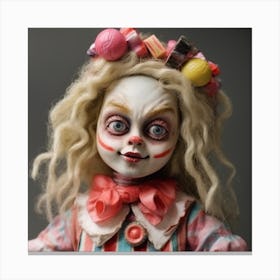 Clown Doll Canvas Print