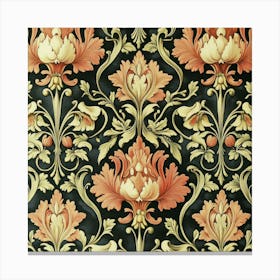 Floral Wallpaper Art 6 Canvas Print