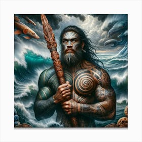 Artiphoria Tangaroa The Maori G (1) Canvas Print