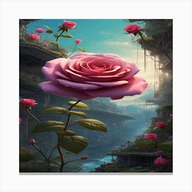 Roses In The City Canvas Print