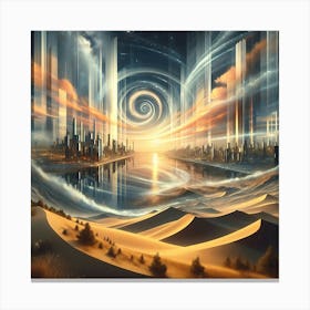 Futuristic City 7 Canvas Print