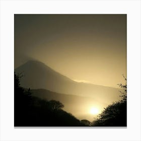 Sunrise Over Mount Fuji 1 Canvas Print